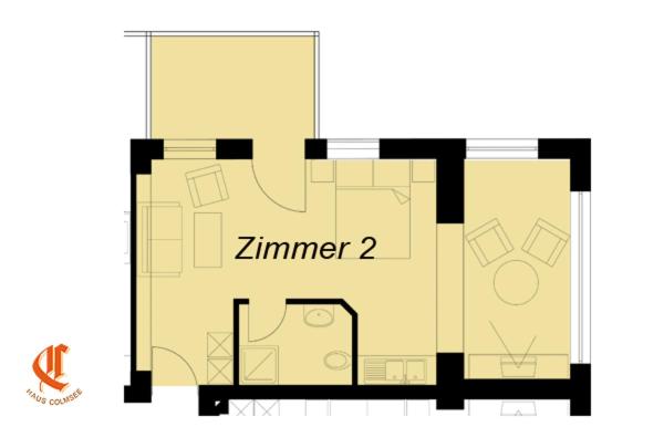 Standard Room Sea View with Balcony, Pension Haus Colmsee
