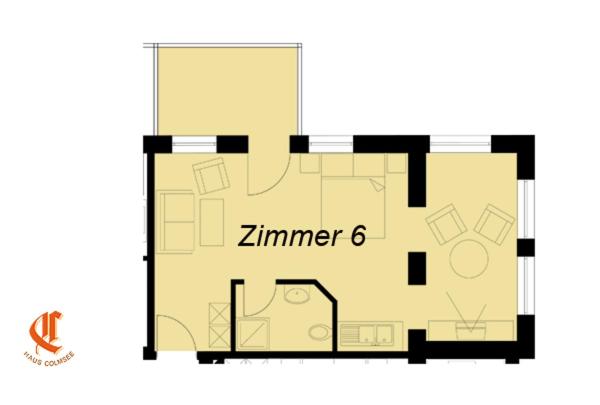 Quarto Estandar Vista Mar com Sacada, Pension Haus Colmsee