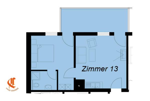 Quarto Estandar Vista Mar com Sacada, Pension Haus Colmsee