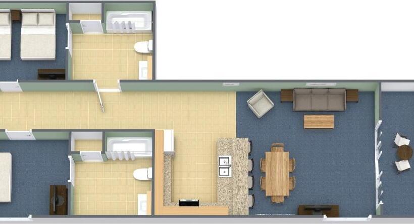 וילת 2 חדרי שינה נוף לים, Breakers Resort