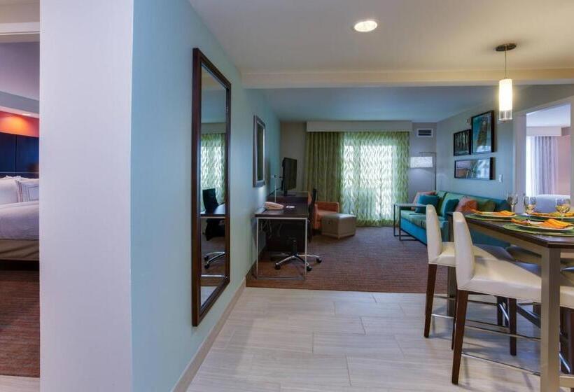 带2个卧室的套房, Residence Inn By Marriott Daytona Beach Oceanfront