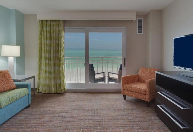 带大床的套房, Residence Inn By Marriott Daytona Beach Oceanfront