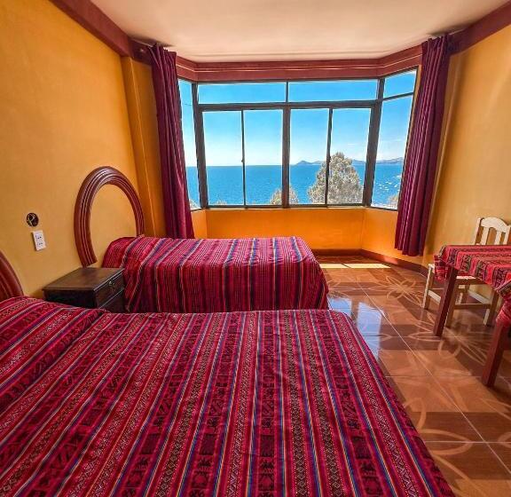 اتاق استاندارد با چشم‌انداز دریاچه, Hostal Sol Y Lago
