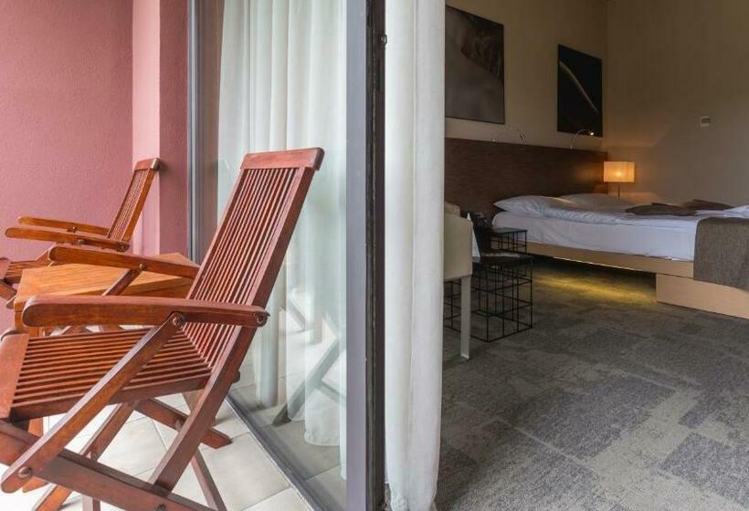 اتاق استاندارد با چشم‌انداز استخر, Terme Olimia   Hotel Sotelia