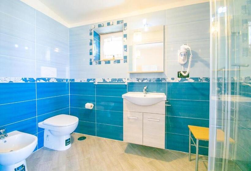 オーシャンビューデラックスルームバルコニー付き, Perla Beach Stabia B&b