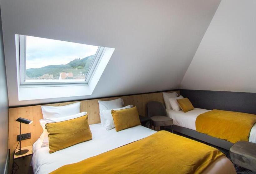 Номер Стандарт Трехместный, L  Hôtel & Spa Ribeauville  Haut Koenigsbourg