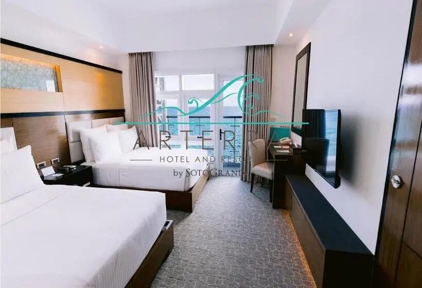 オーシャンビューデラックスルームバルコニー付き, Arterra Seaview Resort