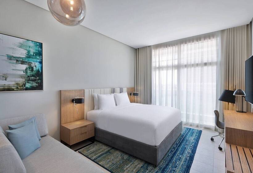 带双人床的标准工作室, Residence Inn By Marriott Al Jaddaf