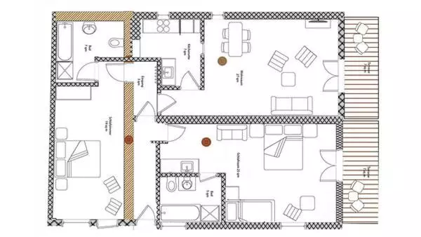 2ベッドルームアパートメント, Art Lodge Kunstpension