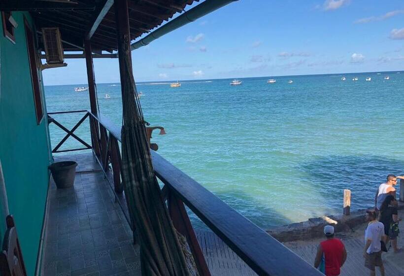 غرفة قياسية مزوَّدة بشُرفة إطلالة جانبية علي البحر, Pousada Tranquila