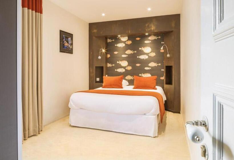 可观海景的舒适型房间, Hôtel Les Agapanthes