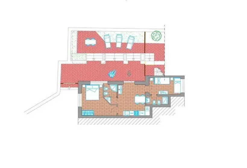２ベッドルームアパートメント, Residence Mare Azzurro