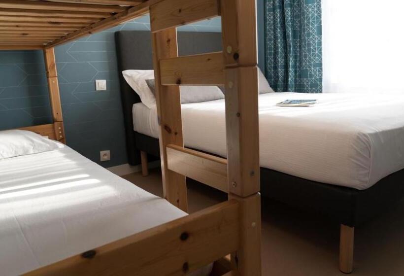 חדר סטנדרט לארבעה, The Originals City, Hôtel Armen Le Triton, Roscoff