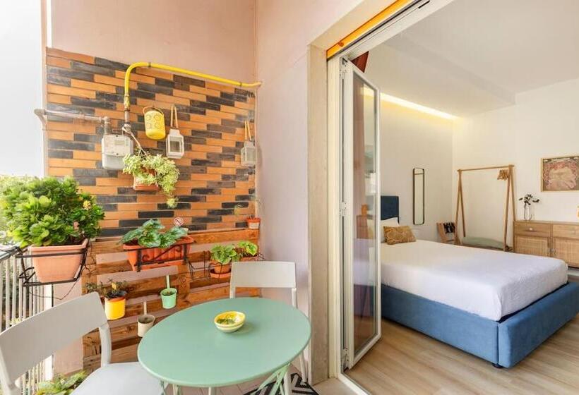 חדר דלוקס עם מרפסת, Tufo Giallo Rooms