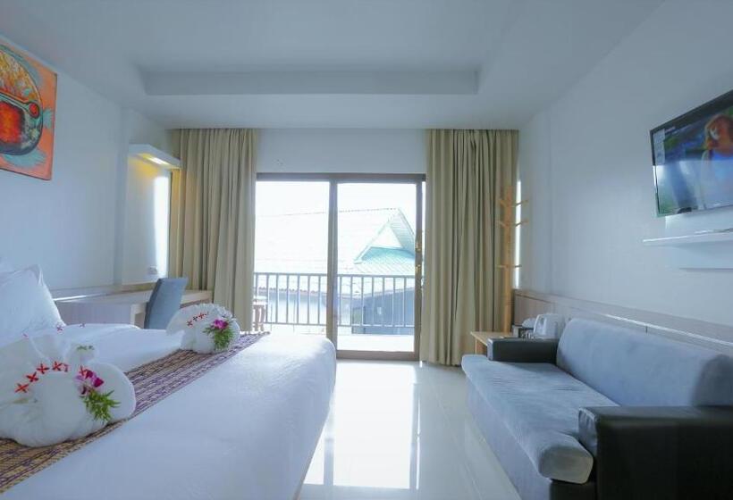 غرفة سوبيريور مزودة بشرفة, Villa Cha Cha Salad Beach Koh Phangan