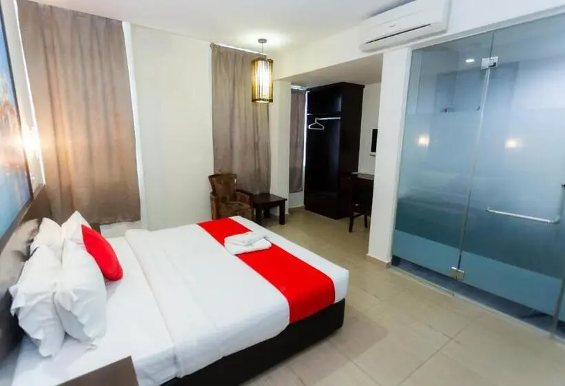 Deluxe-huone King-vuode, D&f Boutique Hotel Senawang