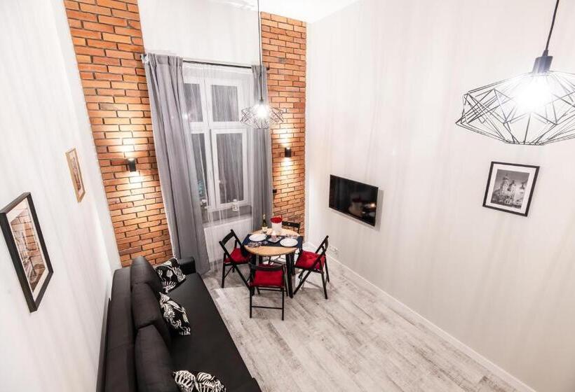 침실 1개 복층 룸, Dietla 32 Residence   Ideal Location In The Heart Of Krakow, Between Main Square And Kazimierz Distr