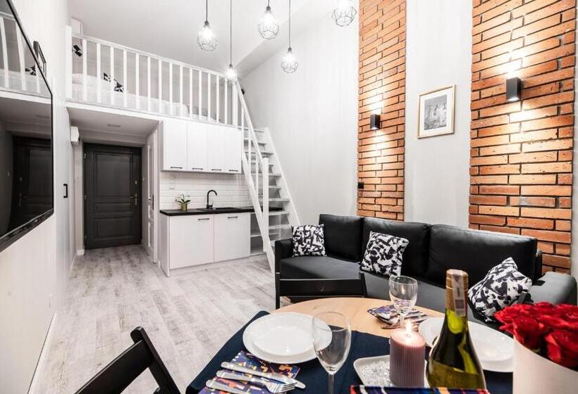 침실 1개 복층 룸, Dietla 32 Residence   Ideal Location In The Heart Of Krakow, Between Main Square And Kazimierz Distr