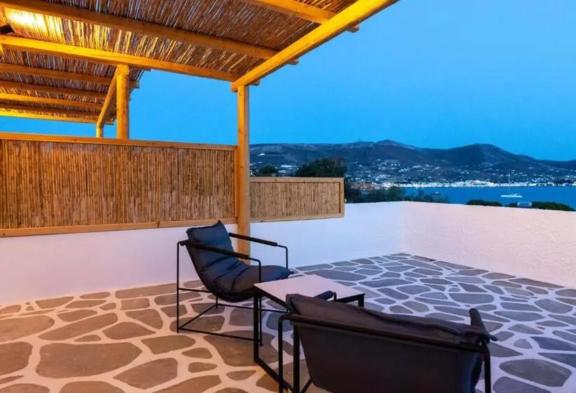اتاق سوپریور با چشم‌انداز دریا, Omilos Beachfront House