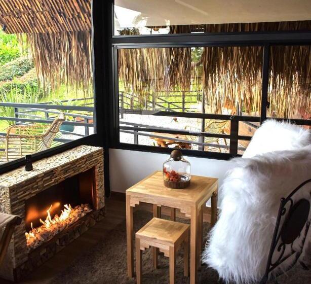 带阳台套房, Rancho Ecoturistico El Faro