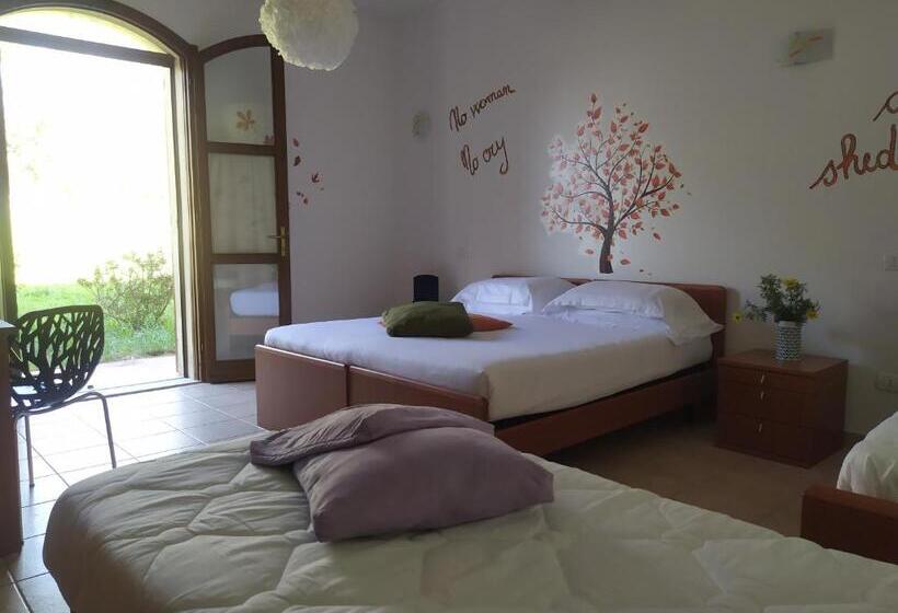 חדר לארבעה סטנדרטי עם נוף לגינה, Marrubiu Resort Note Di Stelle