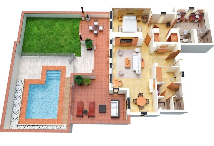 ビラホテル１ベッドルーム, Terre Blanche Hotel Spa Golf Resort