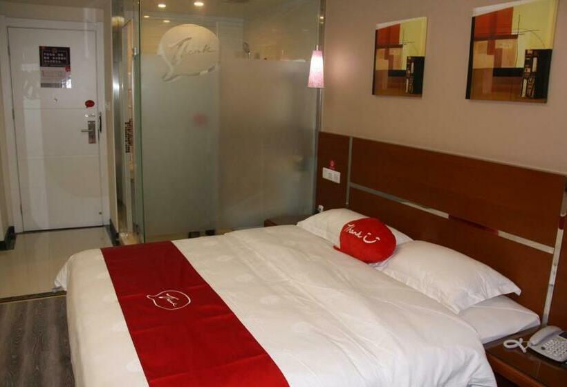 Номер Стандарт, Thank Inn Chain Hotel Huebei Jinmen Jingshan County Chengzhong Road