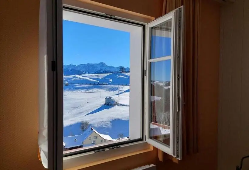 バス共有のスタンダードルーム, B&b Gästehaus Rössli Schwellbrunn
