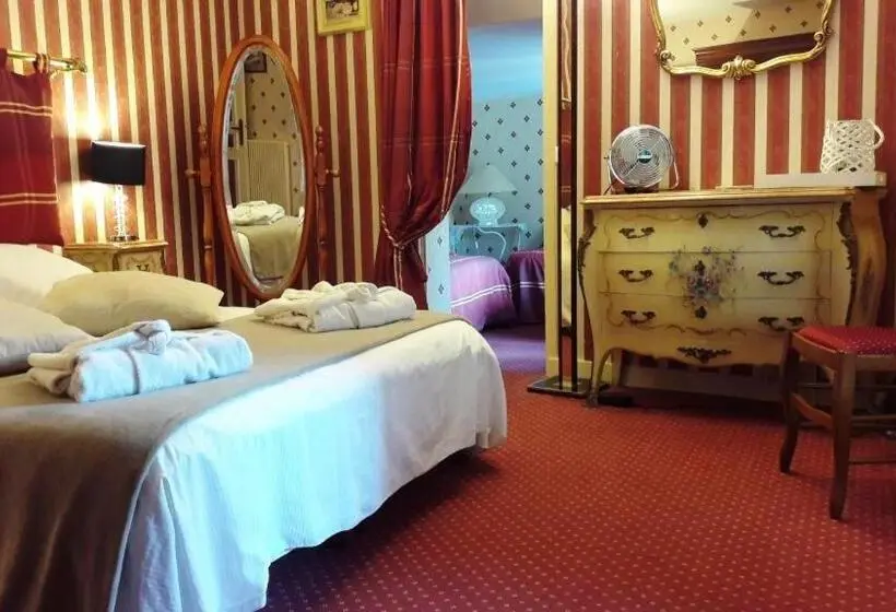 スタンダード4人部屋, Logis Hôtel & Restaurant Le Gonfalon
