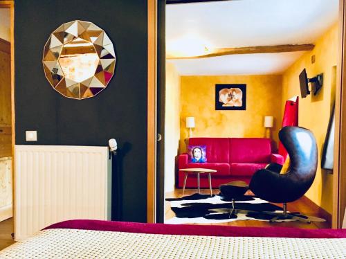 סוויטה נוף לבריכה, Chambre D'hôtes La Grange Des Ecrins