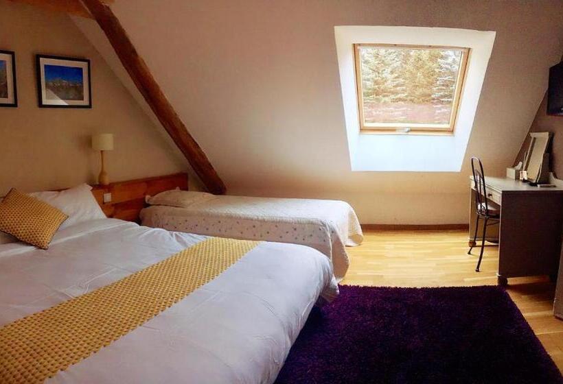 חדר דלוקס עם נוף להרים, Chambre D'hôtes La Grange Des Ecrins