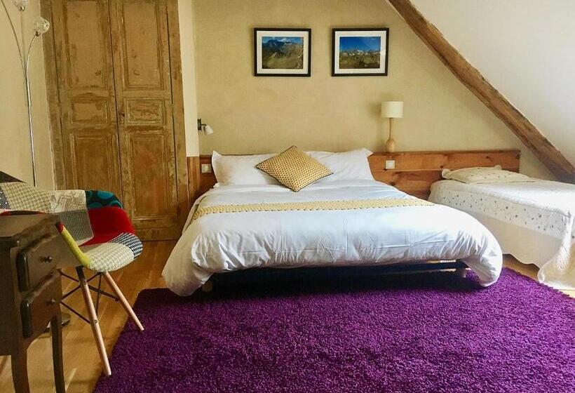 חדר דלוקס עם נוף להרים, Chambre D'hôtes La Grange Des Ecrins