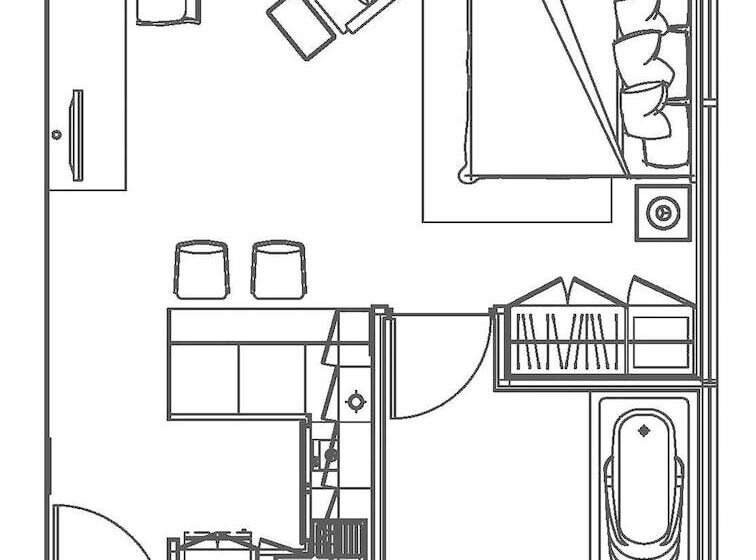 스탠다드 스튜디오 더블 침대, Marriott Executive Apartments Sukhumvit Park, Bangkok