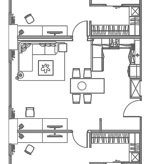 침실 2개 아파트, Marriott Executive Apartments Sukhumvit Park, Bangkok