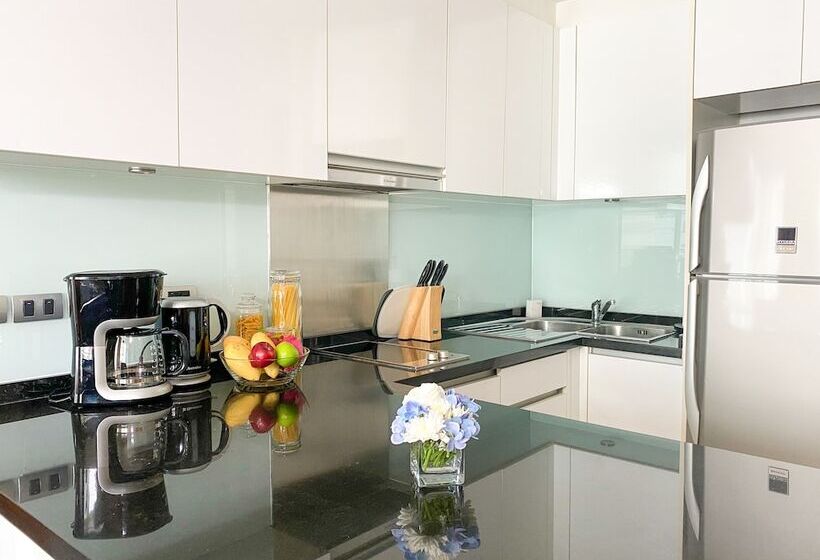 스탠다드 스튜디오 더블 침대, Marriott Executive Apartments Sukhumvit Park, Bangkok