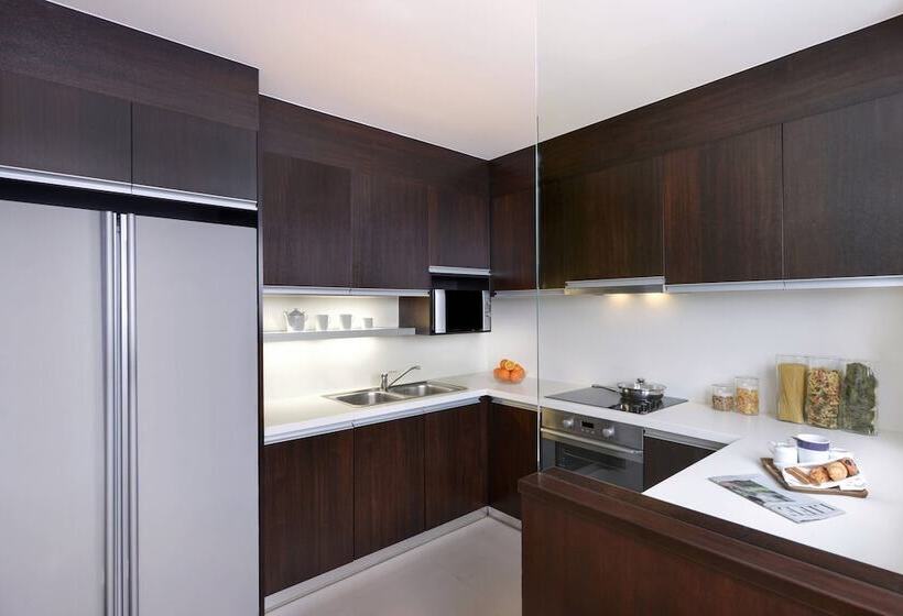 デラックススイートの3ベッドルーム, Sathorn Vista Bangkok Marriott Executive Apartments