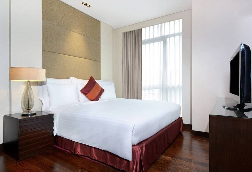 デラックススイートの3ベッドルーム, Sathorn Vista Bangkok Marriott Executive Apartments