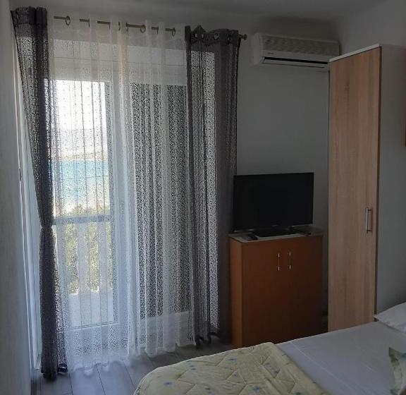 اتاق استاندارد با بالکن و چشم‌انداز دریا, Rooms & Apartments Kaurloto