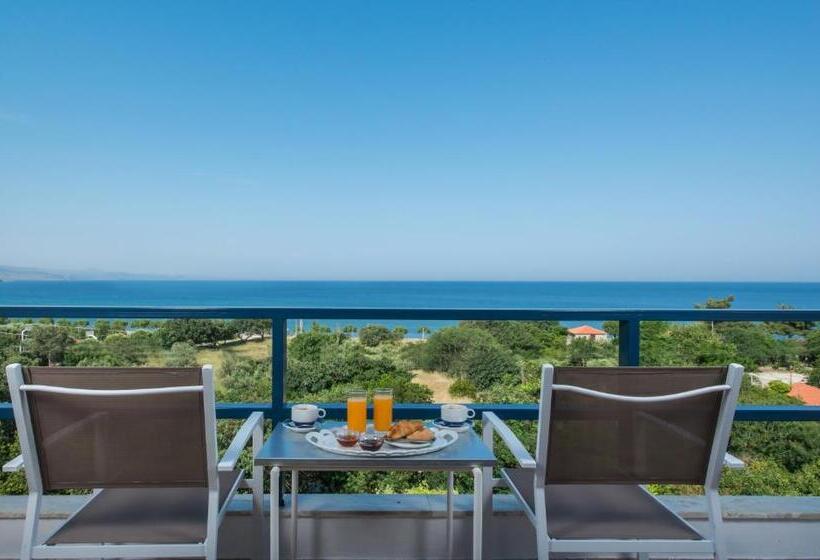 غرفة كلاسيكية مطلّة علي البحر, Delfinia Hotel & Bungalows