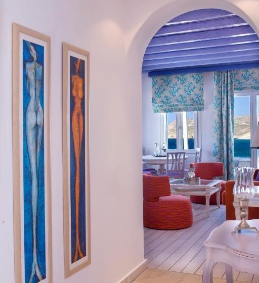 带海景的行政套房, Arte & Mare Elia Luxury Suites And Villas