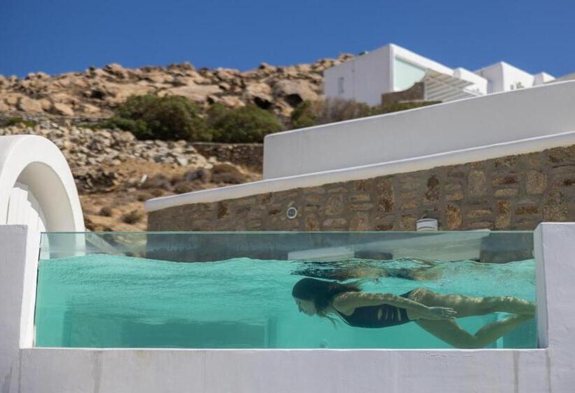 带海景的高级套房, Arte & Mare Elia Luxury Suites And Villas