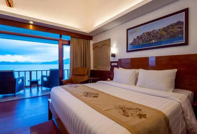 オーシャンビューデラックスルームバルコニー付き, Sunlight Eco Tourism Island Resort
