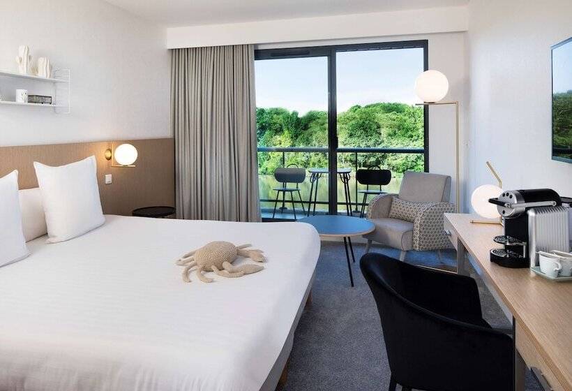 חדר דלוקס נוף לאגם, Best Western Plus Hotel Les Rives Du Ter