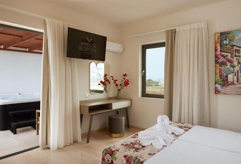 バスタブ付きスタンダードルーム, Amnissos Residence