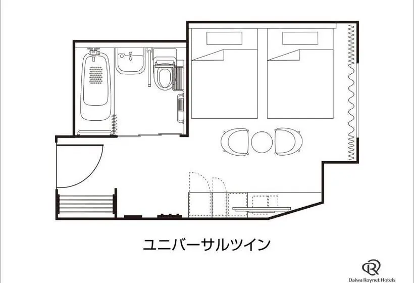身障者適用スタンダードルーム, Daiwa Roynet Hotel Tokyo Osaki