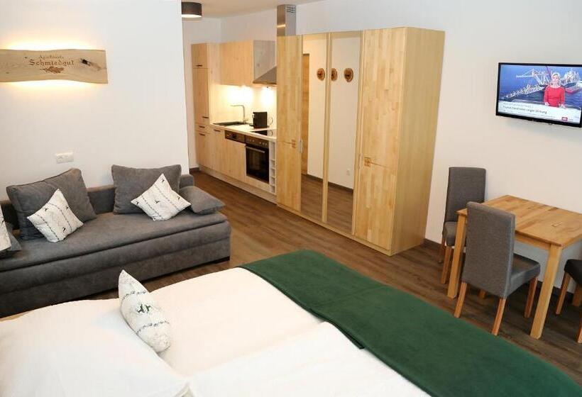 דירה בת חדר שינה 1 עם מרפסת, Apartments Schmiedgut