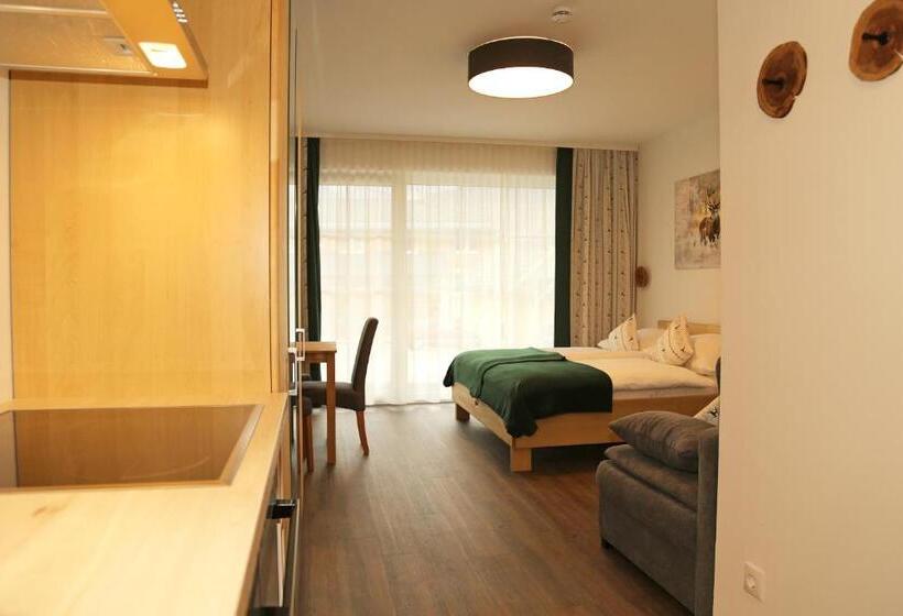 דירה בת חדר שינה 1 עם מרפסת, Apartments Schmiedgut