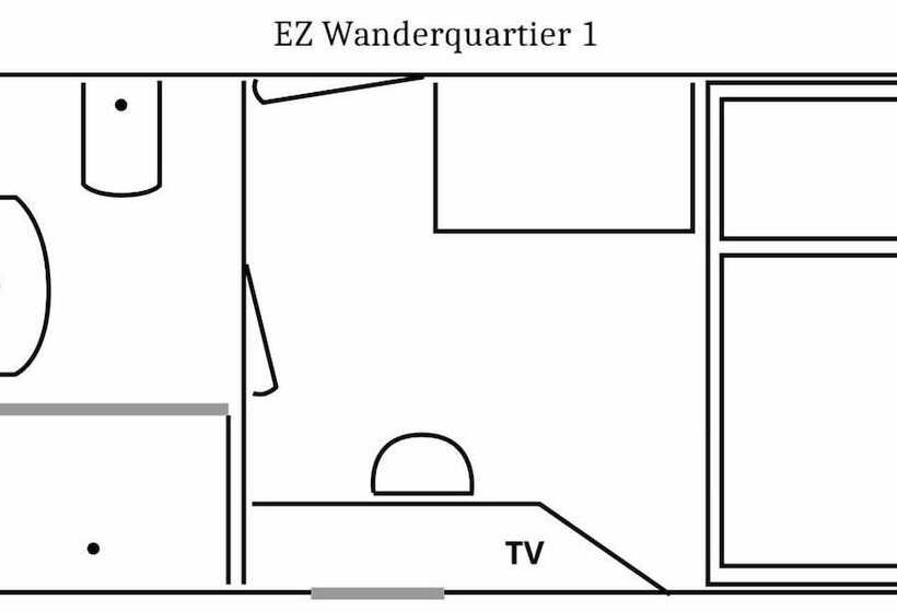 Одноместный Номер Basic, Panoramahotel Lilienstein