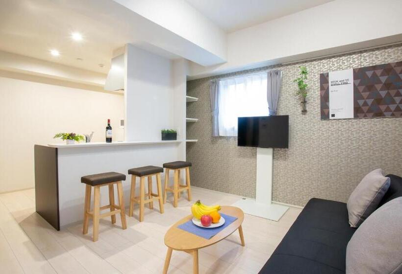 침실 1개 발코니 아파트, Bon Condominium Umeda