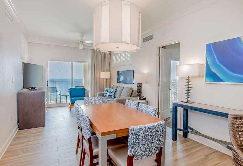 מיטת קינג בסוויטה, Hilton Pensacola Beach